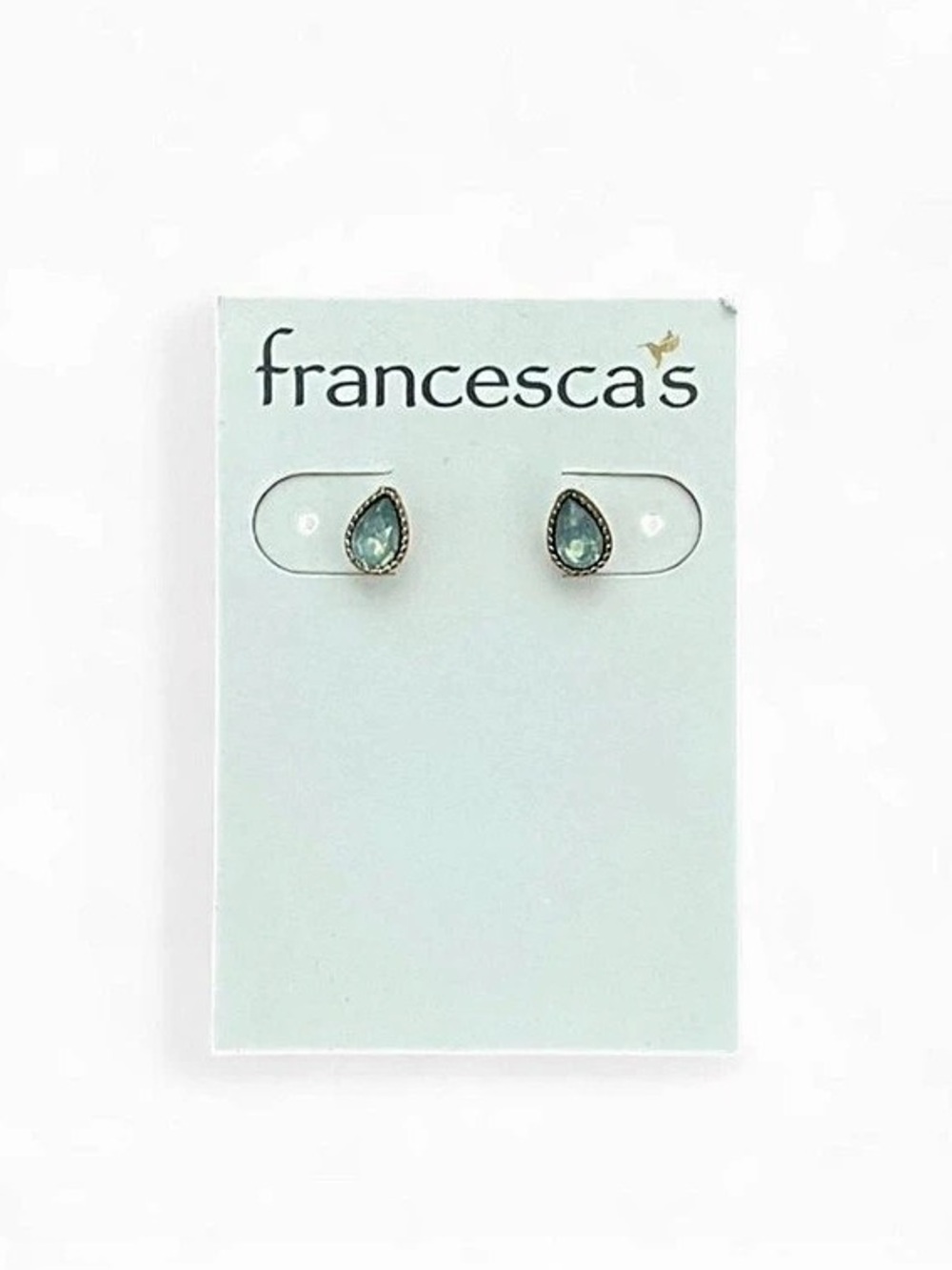 Francesca's Green & Gold Stud Earrings NWT